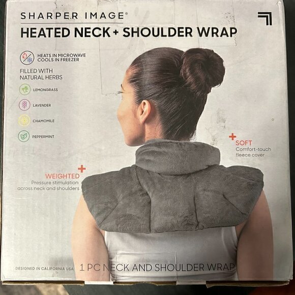 Sharper Image Heated Neck & Shoulder Wrap New in Box - Picture 2 of 4